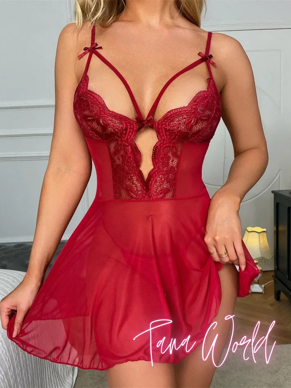 Soft Nights : Nuisette Sexy en Dentelle Rose pour des Nuits Douces et Envoûtantes